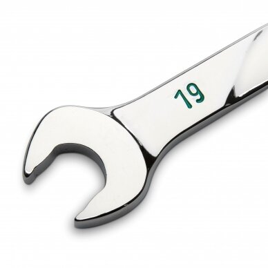 Kombinuotų raktų su terkšle rinkinys 7vnt. (8-19mm) 120XP 2 Kombinuotų raktų su terkšle rinkinys 7vnt. (8-19mm) 120XP 2