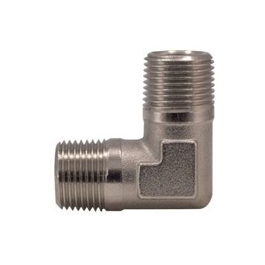 L-tipo jungtis 1/8" x 1/8" su išoriniu sriegiu