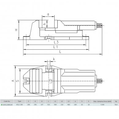 Mašininis spaustuvas 200mm 1 Mašininis spaustuvas 200mm 1