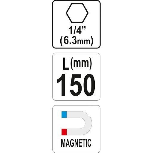 Magnetinis antgalių laikiklis 150mm 1