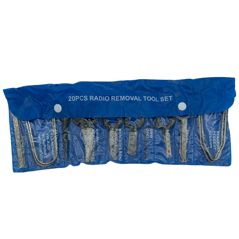Magnetolos išėmimo raktų rinkinys (20vnt) 2 Magnetolos išėmimo raktų rinkinys (20vnt) 2