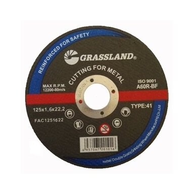 Metalo pjovimo diskas 125x1.6x22.2 41 Metalo pjovimo diskas 125x1.6x22.2 41