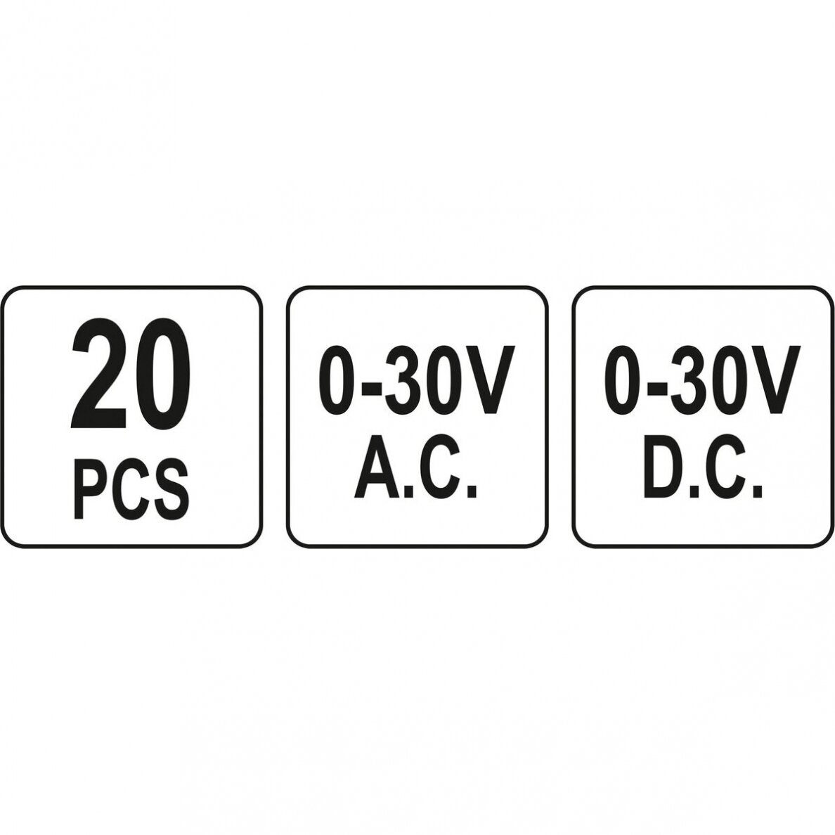 Multimetrų matavimo elementų rinkinys (20vnt) 3 Multimetrų matavimo elementų rinkinys (20vnt) 3
