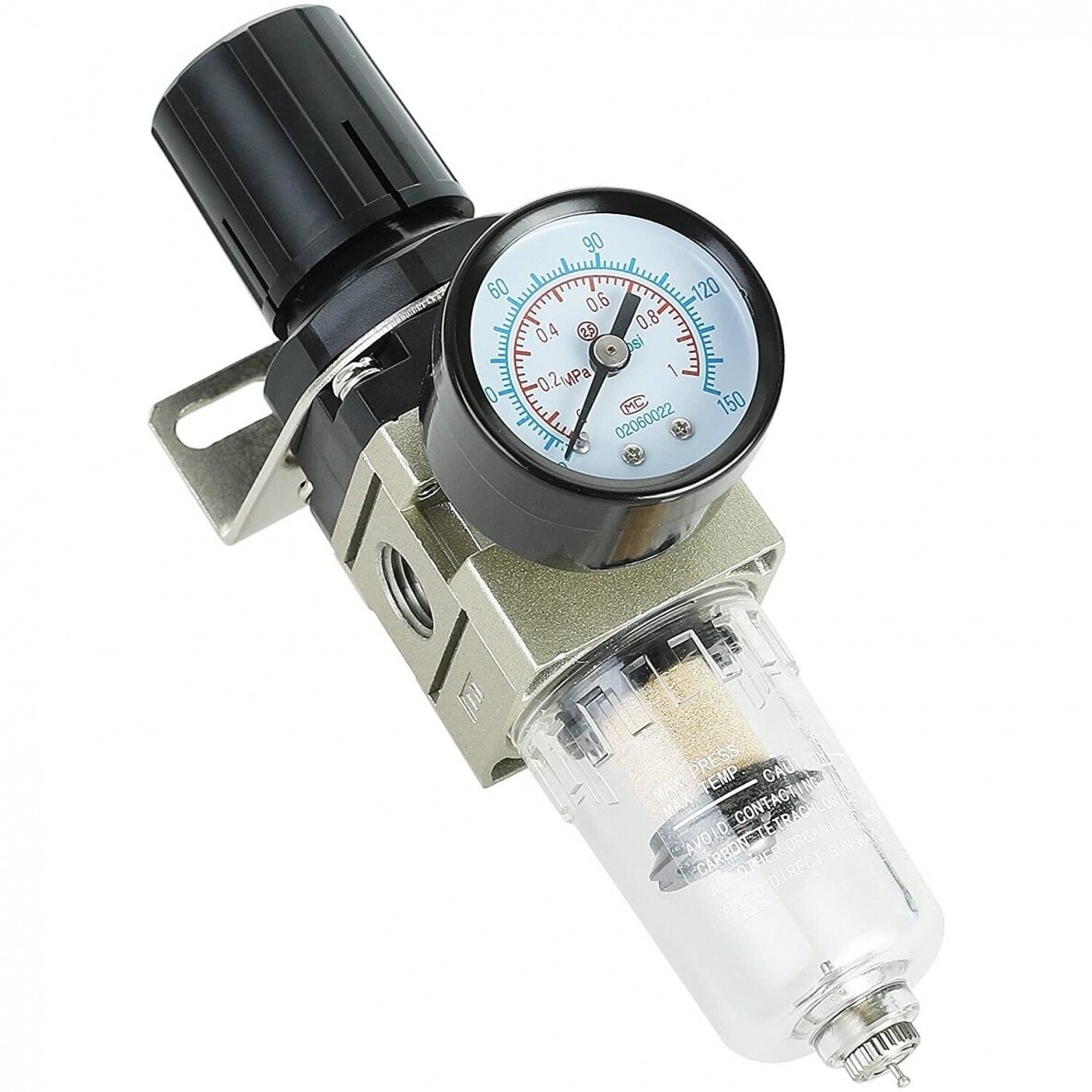 Oro srauto reguliatorius su filtru 1/4" Oro srauto reguliatorius su filtru 1/4"
