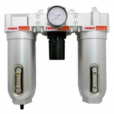 Oro srauto reguliatorius 1" su filtru ir tepaline Oro srauto reguliatorius 1" su filtru ir tepaline
