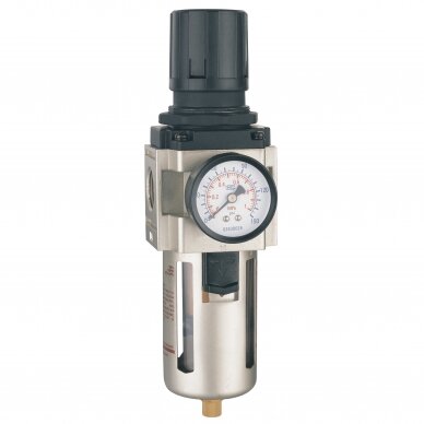 Oro srauto reguliatorius 1/2" su filtru Oro srauto reguliatorius 1/2" su filtru