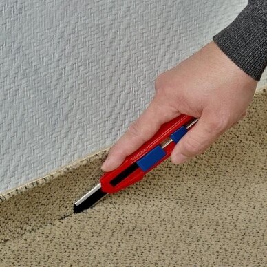 Peilis su keičiama geležte 18mm CutiX KNIPEX 19 Peilis su keičiama geležte 18mm CutiX KNIPEX 19