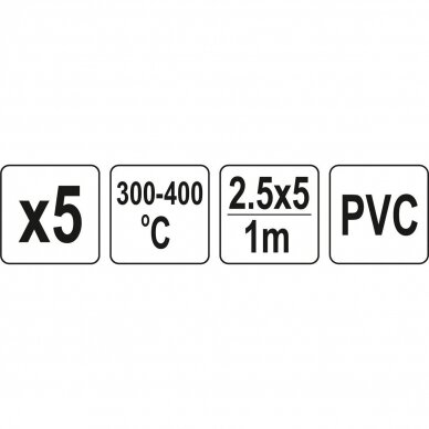 Plastiko suvirinimo juostų rinkinys (5vnt) (PVC polivinilchloridas) 2.5x5mm 5х1m 2 Plastiko suvirinimo juostų rinkinys (5vnt) (PVC polivinilchloridas) 2.5x5mm 5х1m 2