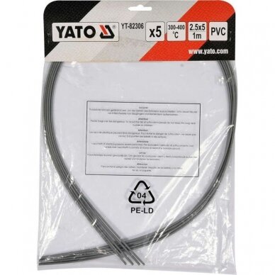 Plastiko suvirinimo juostų rinkinys (5vnt) (PVC polivinilchloridas) 2.5x5mm 5х1m 3 Plastiko suvirinimo juostų rinkinys (5vnt) (PVC polivinilchloridas) 2.5x5mm 5х1m 3