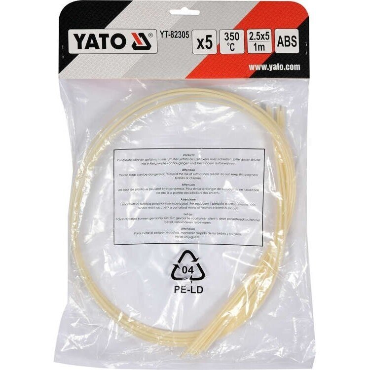 Plastiko suvirinimo juostų rinkinys (5vnt) (ABS terpolimeras) 2.5x5mm 5х1m 3 Plastiko suvirinimo juostų rinkinys (5vnt) (ABS terpolimeras) 2.5x5mm 5х1m 3