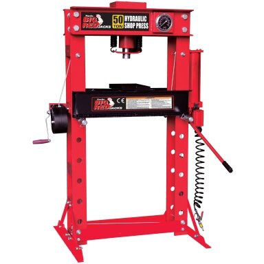 Pneumatinis / hidraulinis presas su manometru 50t Pneumatinis / hidraulinis presas su manometru 50t