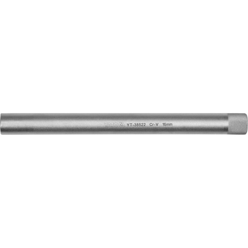 Prailginta galvutė žvakei 3/8" 16mm (plonasienė)(12-kamp) 2