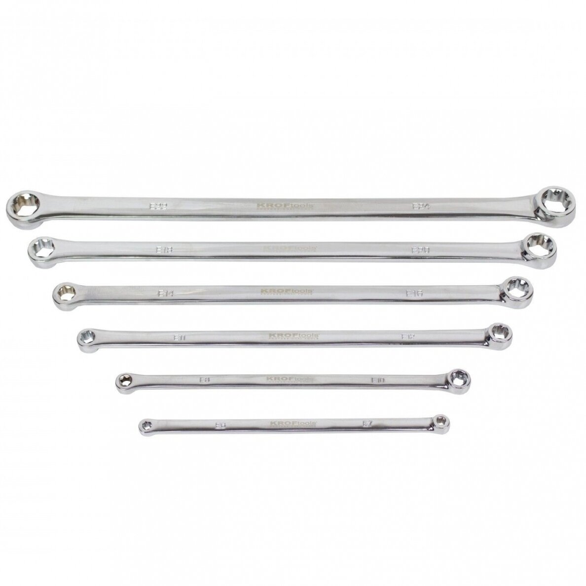 Prailgintų veržliarakčių E-torx galais rinkinys (6vnt) E6-E24 1 Prailgintų veržliarakčių E-torx galais rinkinys (6vnt) E6-E24 1