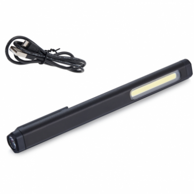 Prožektorius darbui COB (3W) + LED (įkraunamas) su lazeriu Prožektorius darbui COB (3W) + LED (įkraunamas) su lazeriu