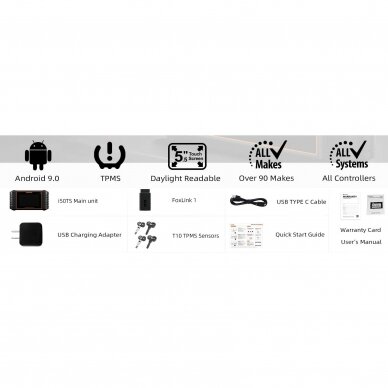 Profesionali diagnostikos įranga automobiliui+TPMS, (LCD) 4 Profesionali diagnostikos įranga automobiliui+TPMS, (LCD) 4