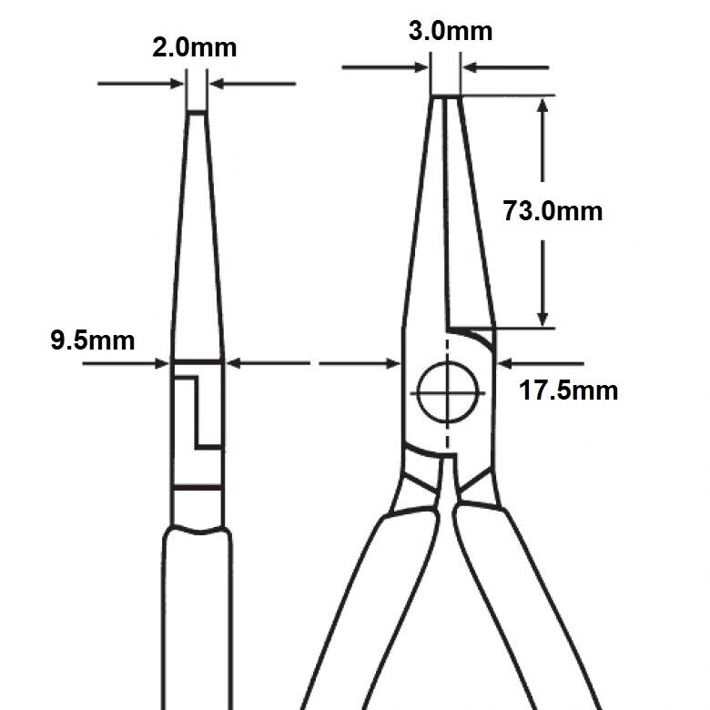 Prailgintos lenktos replės 200mm KNIPEX 3 Prailgintos lenktos replės 200mm KNIPEX 3