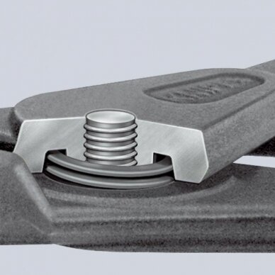 Replės išoriniams žiedams. Lenktos 165mm (Ø19-60mm) KNIPEX 3 Replės išoriniams žiedams. Lenktos 165mm (Ø19-60mm) KNIPEX 3