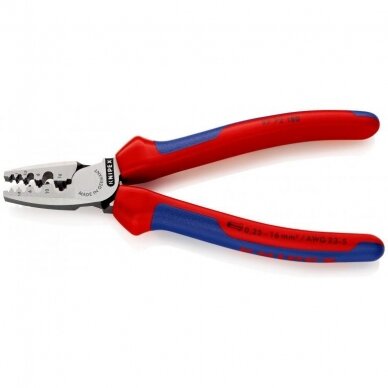 Replės laidų užspaudimui KNIPEX 180mm 1 Replės laidų užspaudimui KNIPEX 180mm 1