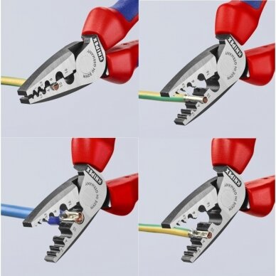 Replės laidų užspaudimui KNIPEX 180mm 5 Replės laidų užspaudimui KNIPEX 180mm 5
