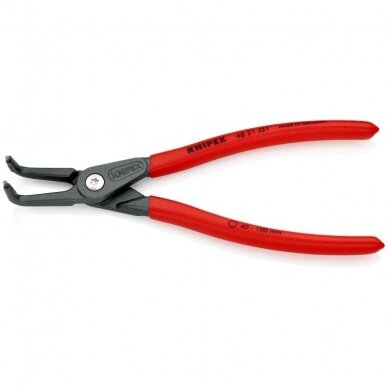 Replės vidiniams žiedams. Lenktos 210mm (Ø40-100mm) KNIPEX 1 Replės vidiniams žiedams. Lenktos 210mm (Ø40-100mm) KNIPEX 1
