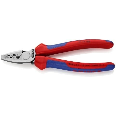 Replės laidų užspaudimui KNIPEX 180mm 2 Replės laidų užspaudimui KNIPEX 180mm 2