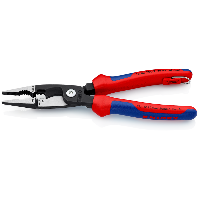 Replės elektros instaliacijos darbams 200mm KNIPEX 1 Replės elektros instaliacijos darbams 200mm KNIPEX 1