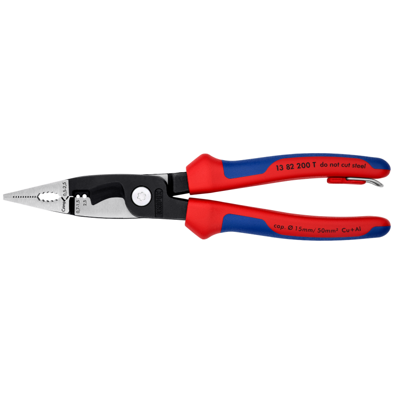 Replės elektros instaliacijos darbams 200mm KNIPEX Replės elektros instaliacijos darbams 200mm KNIPEX