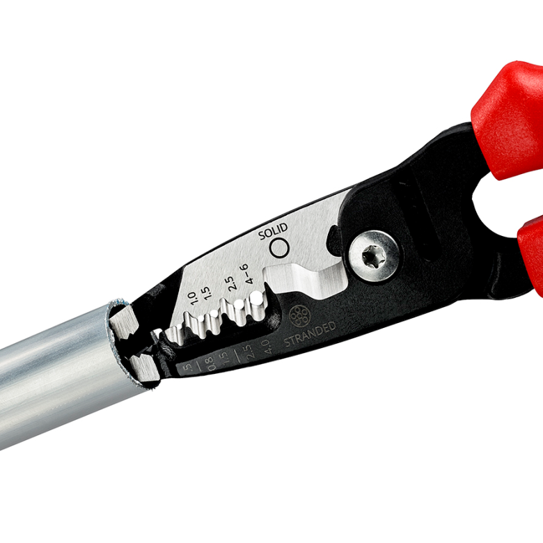 Replės elektros instaliacijos darbams daugiafunkcinės 200mm KNIPEX 4