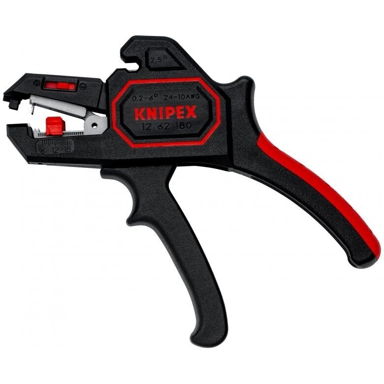 Replės laidų nuvalymui 180mm (0.2-6mm²) KNIPEX Replės laidų nuvalymui 180mm (0.2-6mm²) KNIPEX