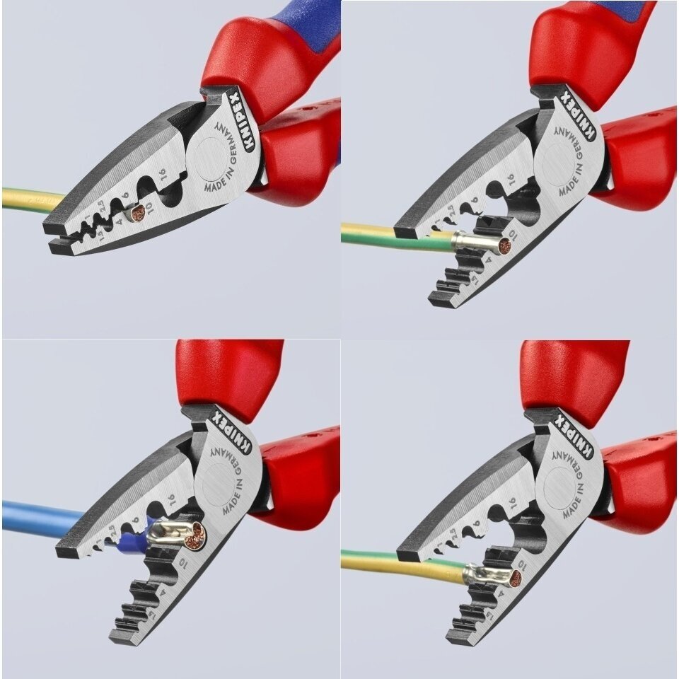 Replės laidų užspaudimui KNIPEX 180mm 5 Replės laidų užspaudimui KNIPEX 180mm 5