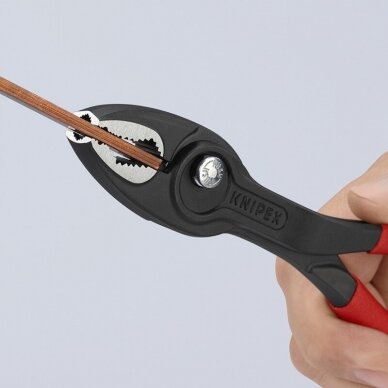 Santechinės replės 200mm (dvigubo griebimo) KNIPEX (su fiksavimu) 10 Santechinės replės 200mm (dvigubo griebimo) KNIPEX (su fiksavimu) 10