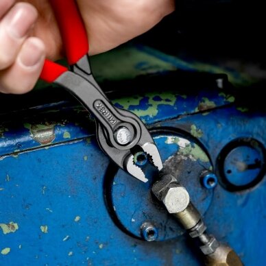 Santechninės replės 150mm (dvigubo griebimo) KNIPEX (su fiksavimu) 4 Santechninės replės 150mm (dvigubo griebimo) KNIPEX (su fiksavimu) 4