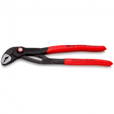 Santechninės replės KNIPEX Cobra su greitu fiksavimu 250mm 2 Santechninės replės KNIPEX Cobra su greitu fiksavimu 250mm 2