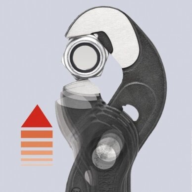 Santechninės replės KNIPEX greito sukimo su fiksavimu 250mm 7 Santechninės replės KNIPEX greito sukimo su fiksavimu 250mm 7