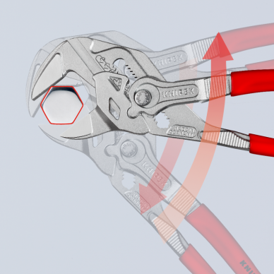 Santechninės replės-raktas 250mm KNIPEX su fiksavimu 6 Santechninės replės-raktas 250mm KNIPEX su fiksavimu 6