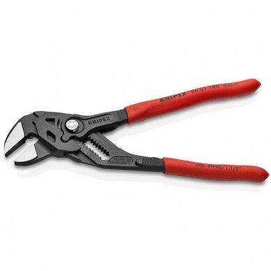 Santechninės replės - raktas KNIPEX su fiksavimu 180mm 1 Santechninės replės - raktas KNIPEX su fiksavimu 180mm 1
