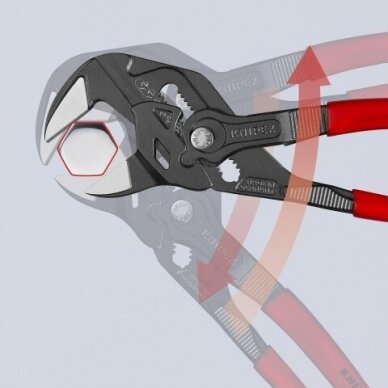 Santechninės replės - raktas KNIPEX su fiksavimu 250mm 9 Santechninės replės - raktas KNIPEX su fiksavimu 250mm 9