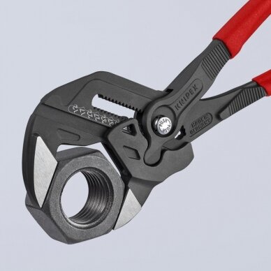 Santechninės replės - raktas KNIPEX su fiksavimu 300mm 6 Santechninės replės - raktas KNIPEX su fiksavimu 300mm 6