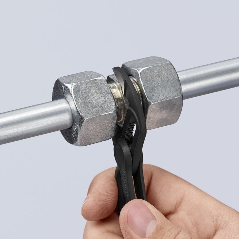 Santechninės replės 100mm KNIPEX Cobra XS (su fiksavimu) 8 Santechninės replės 100mm KNIPEX Cobra XS (su fiksavimu) 8