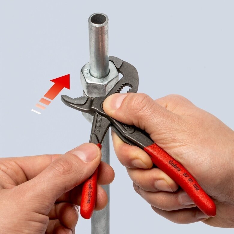 Santechninės replės KNIPEX Cobra su fiksavimu 6 Santechninės replės KNIPEX Cobra su fiksavimu 6
