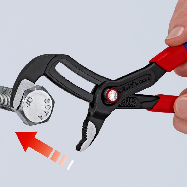 Santechninės replės KNIPEX Cobra su greitu fiksavimu 300mm 4 Santechninės replės KNIPEX Cobra su greitu fiksavimu 300mm 4