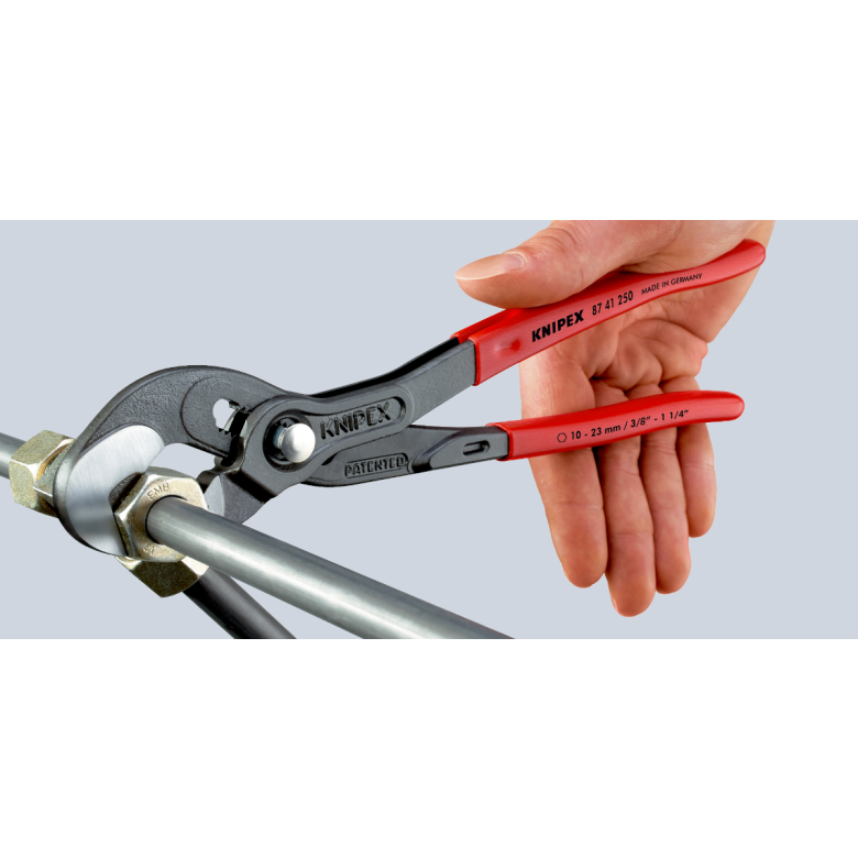 Santechninės replės KNIPEX greito sukimo su fiksavimu 250mm 13 Santechninės replės KNIPEX greito sukimo su fiksavimu 250mm 13