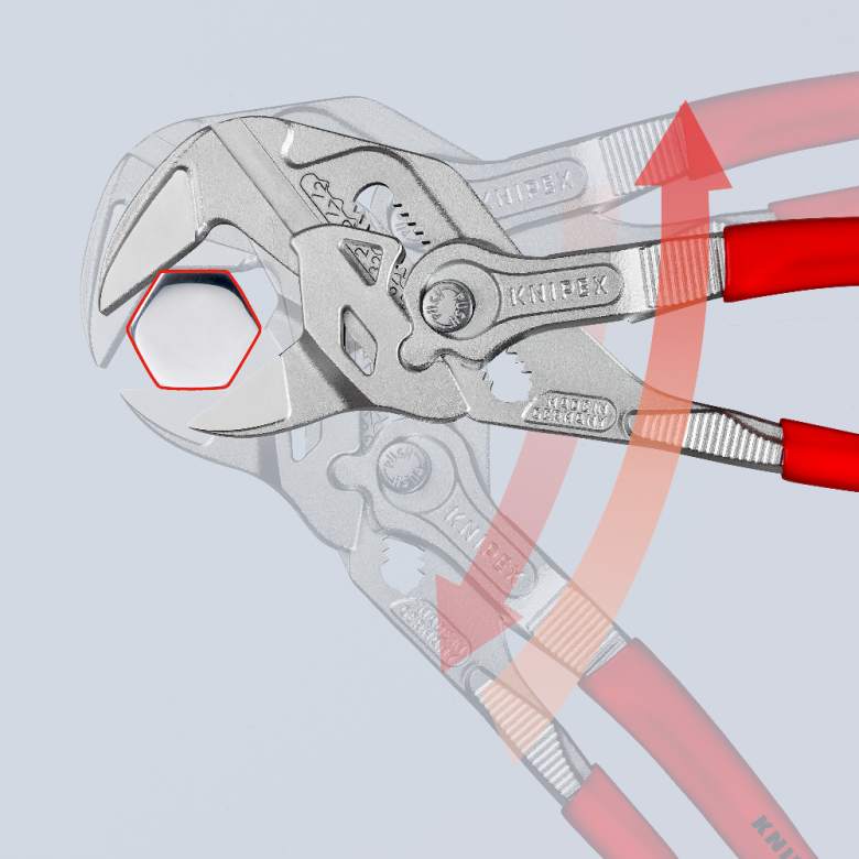 Santechninės replės-raktas 250mm KNIPEX su fiksavimu 6 Santechninės replės-raktas 250mm KNIPEX su fiksavimu 6