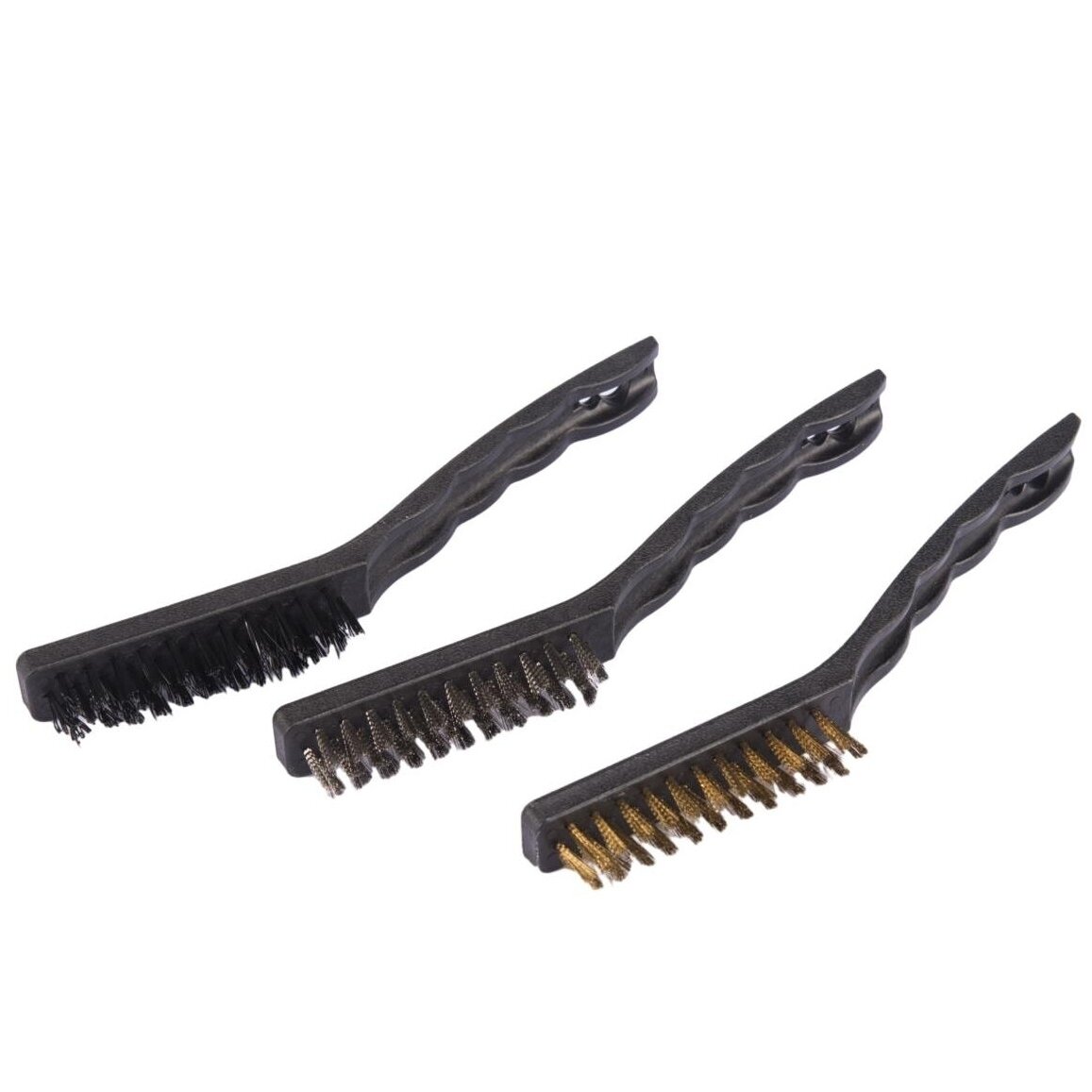 Šepečių plastikine rankena rinkinys 3vnt. 230mm Šepečių plastikine rankena rinkinys 3vnt. 230mm