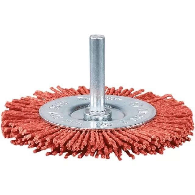 Šepetys nailoninis disko tipo 50mm su koteliu Šepetys nailoninis disko tipo 50mm su koteliu