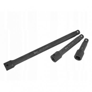Smūginių prailgintojų rinkinys 1/4", 3/8", 1/2" 9vnt. 2