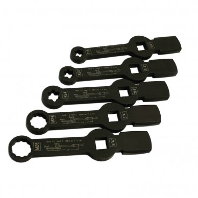 Smūginių veržliarakčių E-torx ir SPLINE rinkinys (5vnt) Smūginių veržliarakčių E-torx ir SPLINE rinkinys (5vnt)