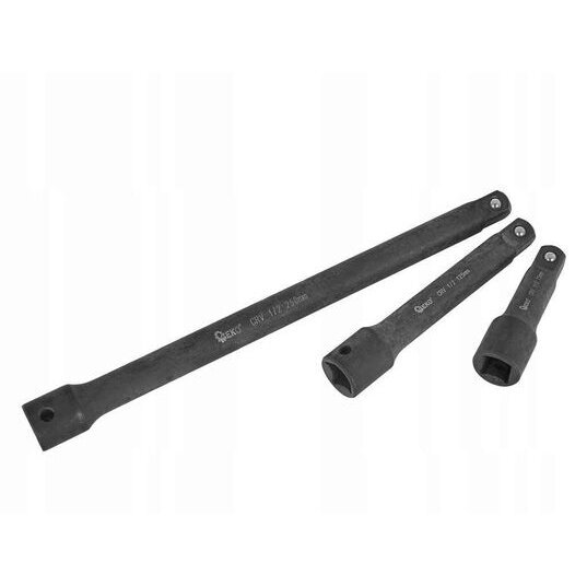 Smūginių prailgintojų rinkinys 1/4", 3/8", 1/2" 9vnt. 2 Smūginių prailgintojų rinkinys 1/4", 3/8", 1/2" 9vnt. 2