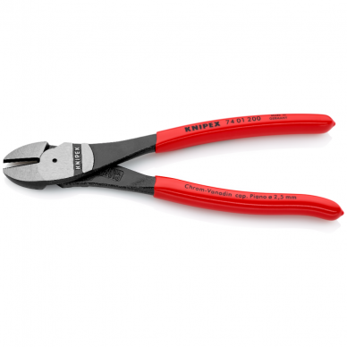 Šoninio kirpimo jėgos replės 200mm KNIPEX 1 Šoninio kirpimo jėgos replės 200mm KNIPEX 1