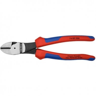 Šoninio kirpimo jėgos replės (ergo. rankena) 200mm KNIPEX 1 Šoninio kirpimo jėgos replės (ergo. rankena) 200mm KNIPEX 1